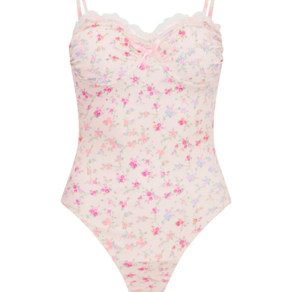 Floral Print One-Piece Swimsuit